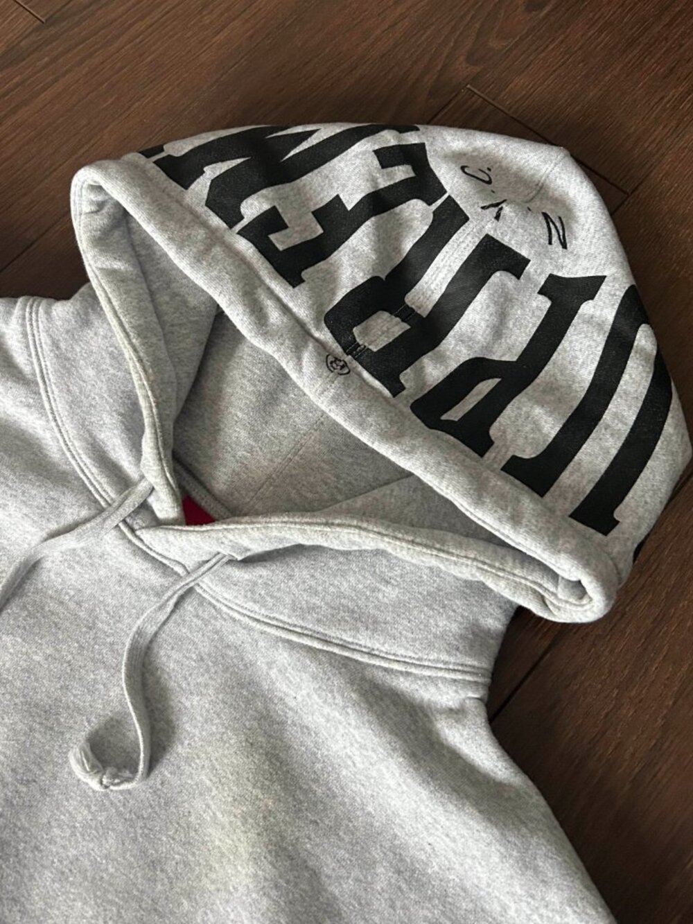 Supreme Mirrored Logo Hooded Sweatshirt Hoodie Size M Brand New